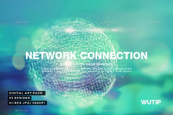 Abstract Network Connection Background