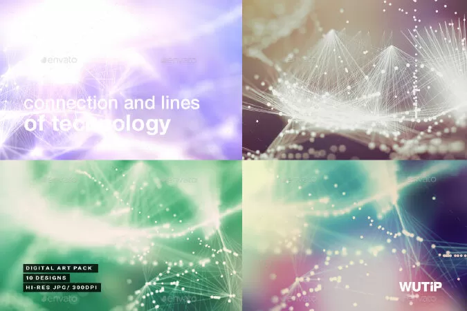 Connection And Lines Of Technology Backgrounds