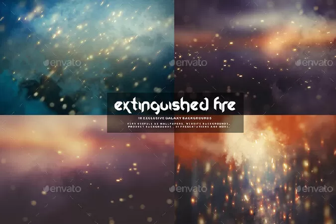 Abstract Extinguished Fire Backgrounds 02