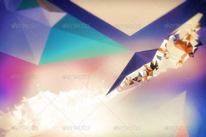 Abstract Triangle Geometrical Background V3