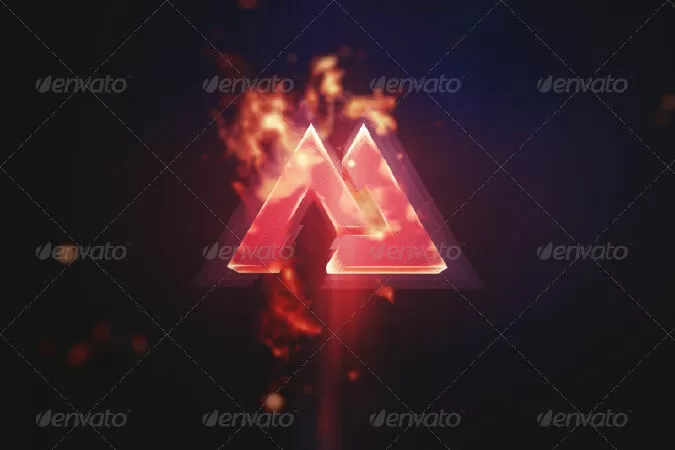 Abstract 3D Triangles Backgrounds