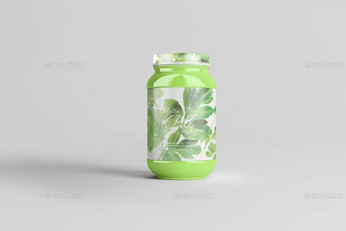 Matte Plastic Pill Bottle Mockup