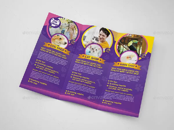 Pet Store/ Trifold Brochure Template
