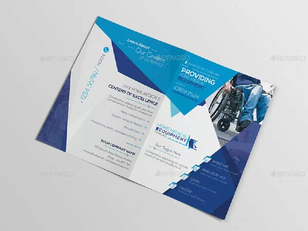Home Medical Equipment/ A5 Brochure Template