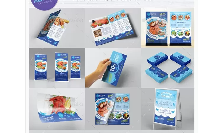 Seafood Restaurant - Bundle Templates