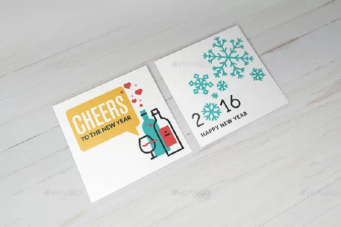 10 Types Of Invitation - Greeting Card Mock-up