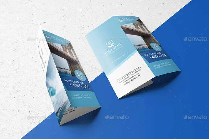 US Letter Tri-Fold Brochure Mock-up