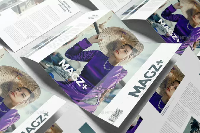 A4 Z-Fold Brochure Mockups