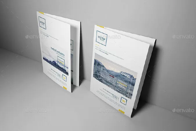 Bi-Fold A5 Brochure/ Leaflet Mockups