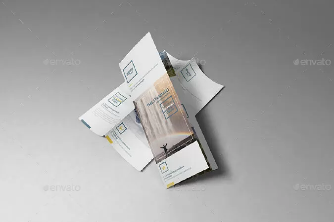 Take-out Brochure/ DL Bi-Fold Mockups