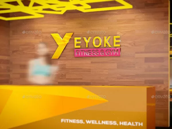 Fitness & Gym Interior Design Branding Mockups