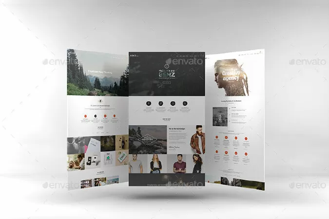 3D Web Showcase Mockups