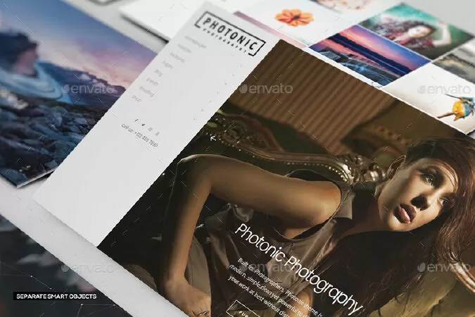 Perspective Presentation Web Mockup 08