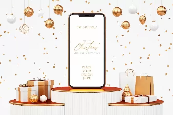 Christmas Phone Mockup