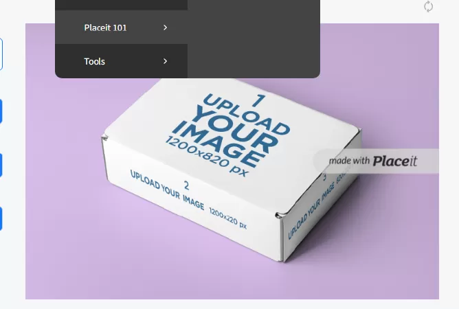 Mockup of a Box Placed in a Minimalistic Scenario