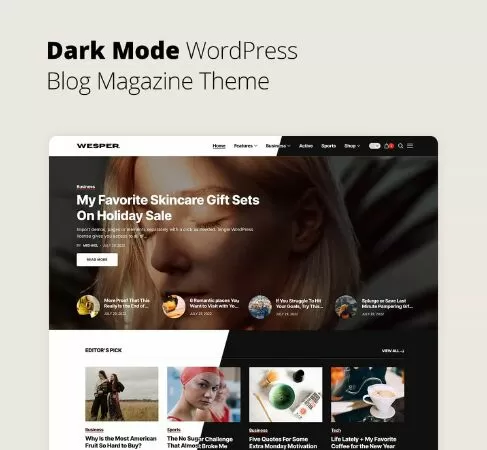 Wesper - WordPress Theme for Blogs & Magazines