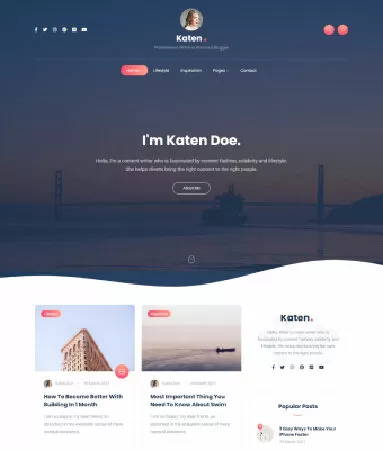 Katen - Blog & Magazine WordPress Theme