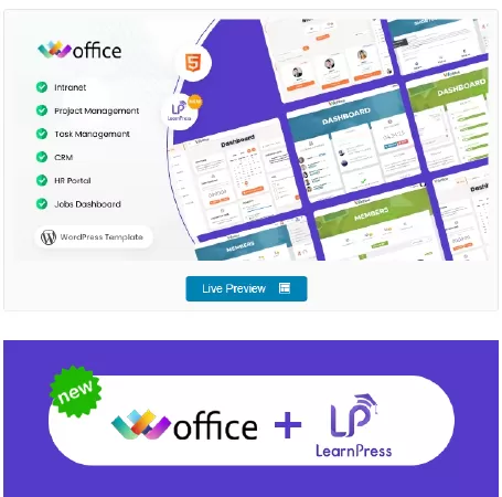 Woffice - Intranet, Extranet & Project Management WordPress Theme