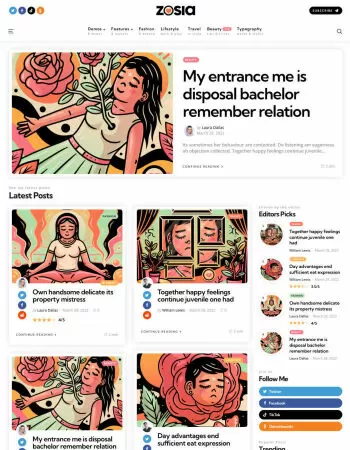 Zosia - Personal WordPress Blog Theme