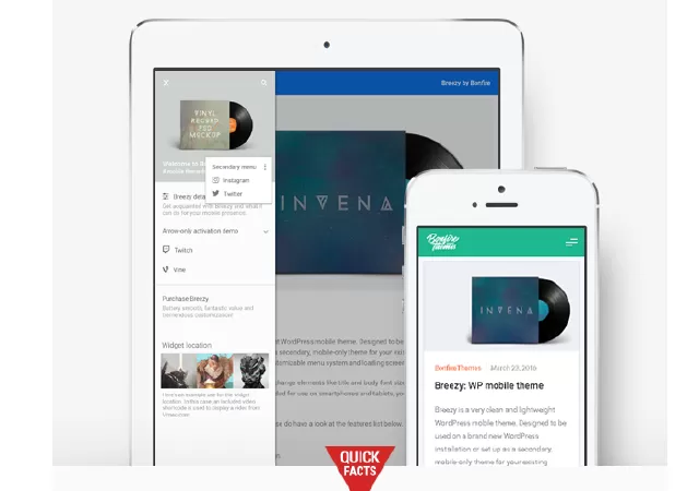 Breezy: Mobile Theme for WordPress