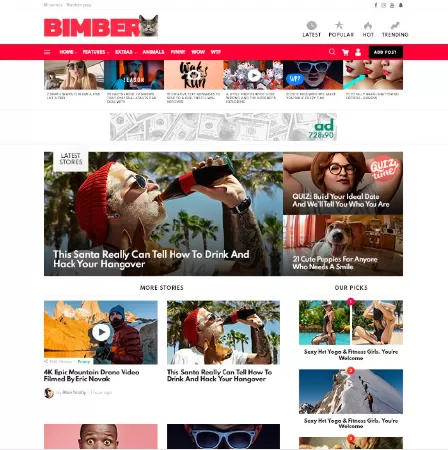Bimber - Viral Magazine WordPress Theme