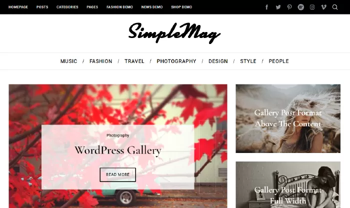 SimpleMag - Magazine theme for creative stuff