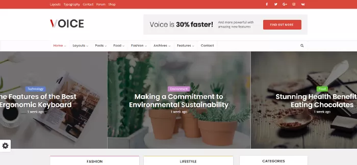 Voice - News Magazine WordPress Theme