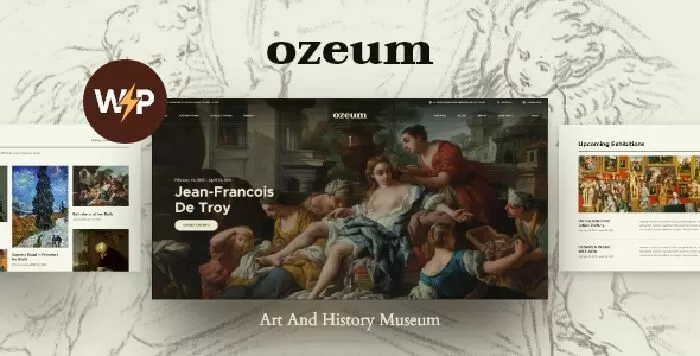 Ozeum | Modern Art Gallery and Creative Online Museum WordPress Theme +RTL