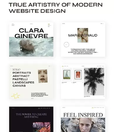 Ginevra - Artist Portfolio Theme