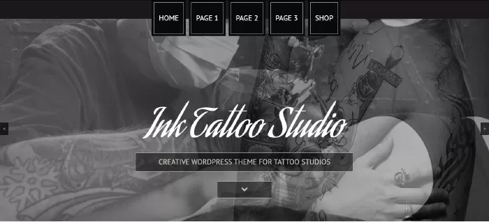 Ink Tattoo Studio - Creative WordPress Theme