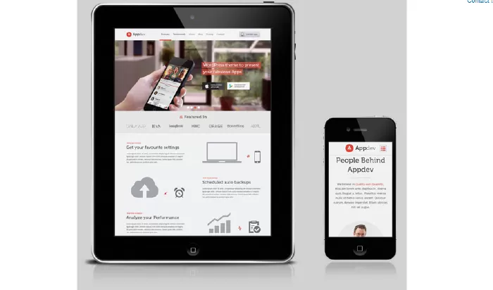 Appdev - Mobile App Showcase WordPress Theme