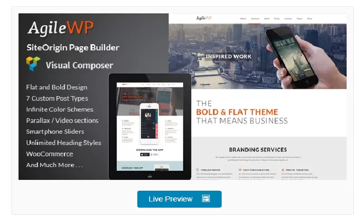 Agile - Multi-Purpose App Showcase WordPress Theme