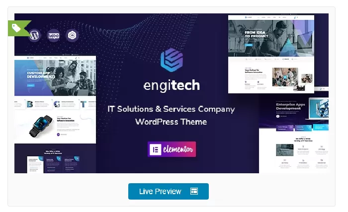 Engitech - IT Solutions & Services WordPress Theme