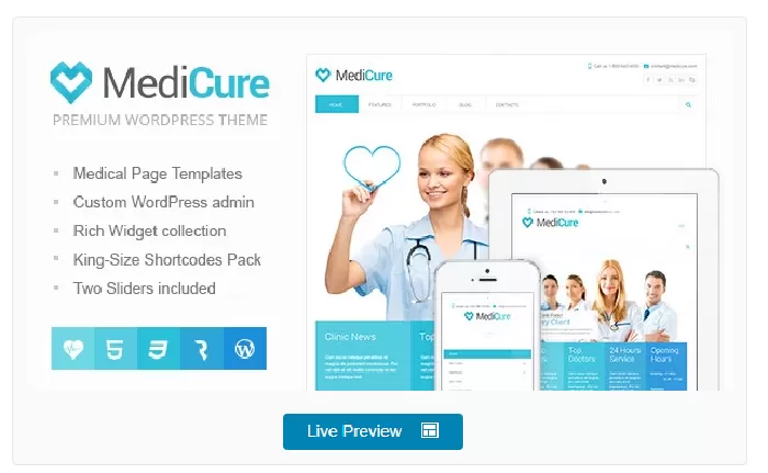 MediCure – Health & Medical Wordpress Theme