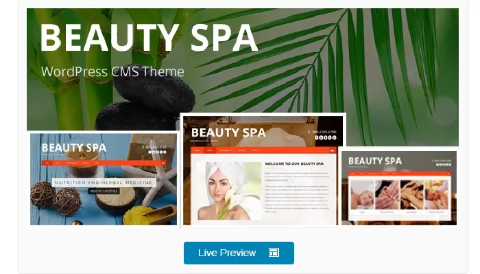 Beauty SPA - WordPress CMS Theme
