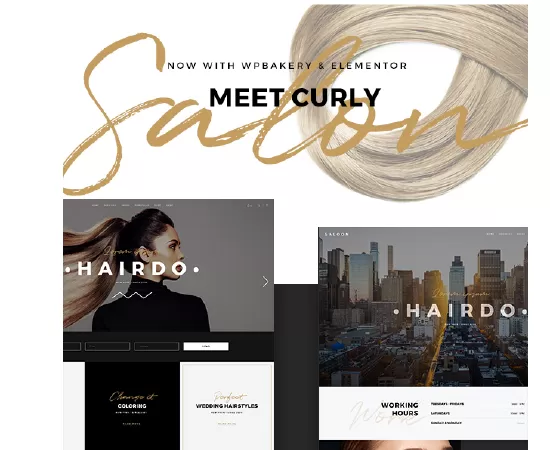 Curly - A Stylish Theme for Hairdressers and Hair Salons