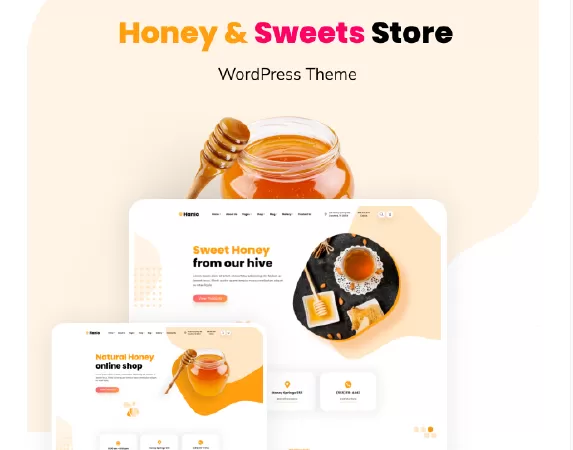 Hanio - Honey & Sweets Store WordPress Theme