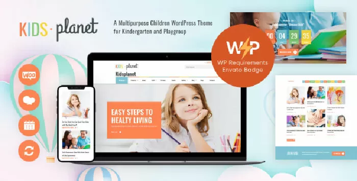 Kids Planet - A Multipurpose Children WordPress Theme for Kindergarten and Playgroup