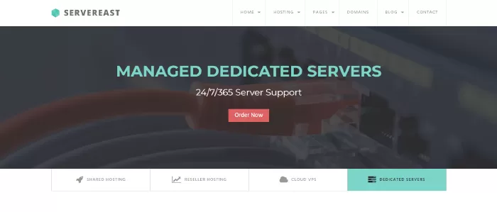 ServerEast - VPS Hosting Wordpress Theme