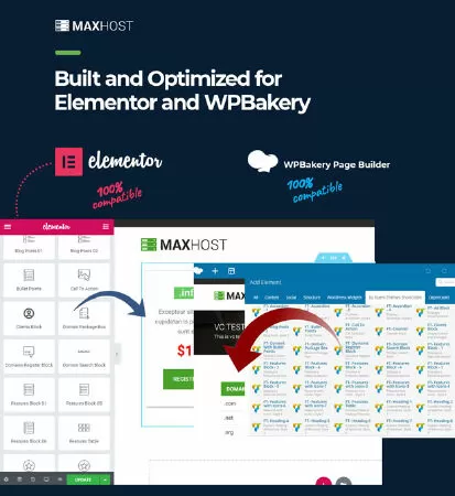 MaxHost - Web Hosting, WHMCS and Corporate Business WordPress Theme with WooCommerce