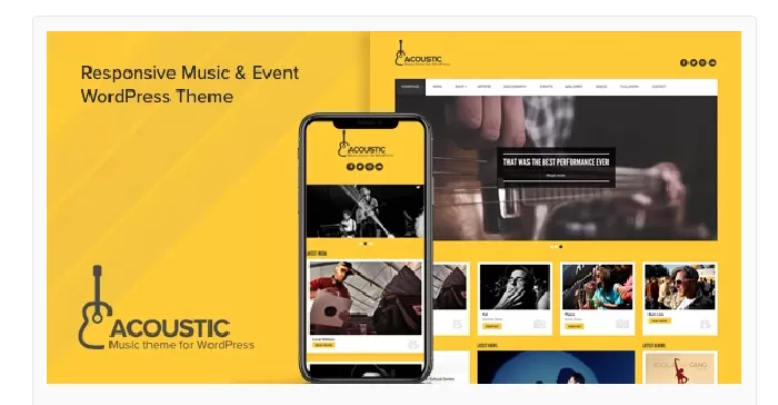 Acoustic - Premium Music WordPress Theme