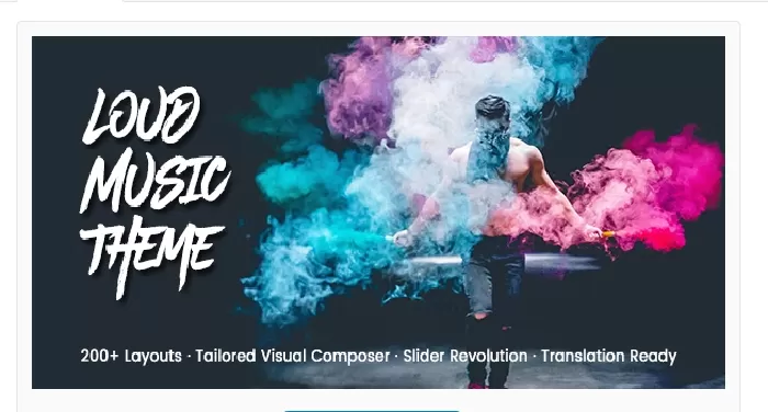 Loud - A Modern WordPress Theme for the Music Industry
