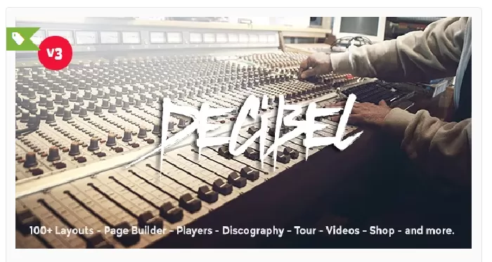 Decibel - Professional Music WordPress Theme
