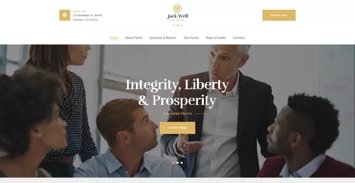 Jack Well | Elections Campaign & Political WordPress Theme