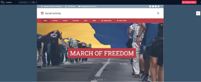 Social Activity - Politics & Activism WP Theme