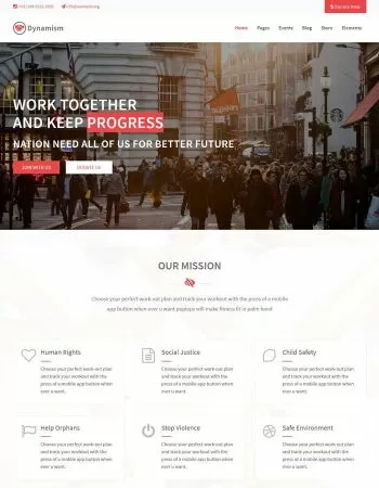Dynamism - Political & Activism WP Theme