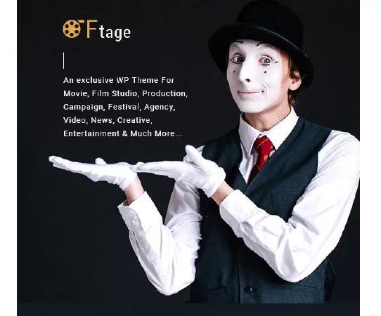 Filmmaker, Movie Production & Film Studio WordPress Theme - Ftage
