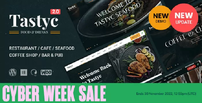 Tastyc - Restaurant WordPress Theme