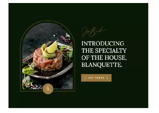 Blanquette - Restaurant WordPress Theme