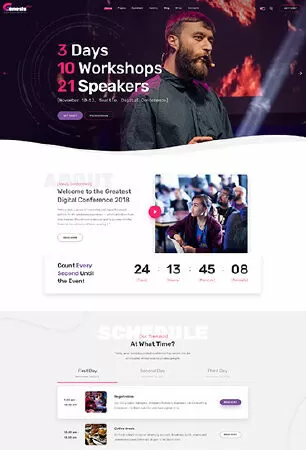 GenesisExpo | Business Events & Conference WordPress Theme